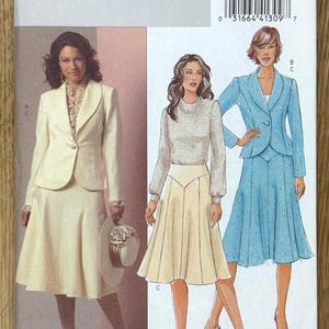 Butterick 4933, women&#39;s size (8-10-12-14), Misses&#39; Petite Jacket And Skirt, Uncut 2006 sewing pattern