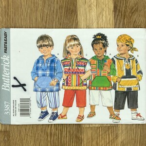 Butterick 3387, Size (2-6X), Children's Top And Shorts, 1994 Uncut sewing pattern