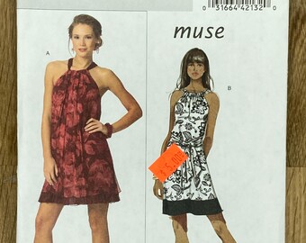 Butterick 5177, Size (6-12), Misses' Dress And Tie, Uncut sewing pattern