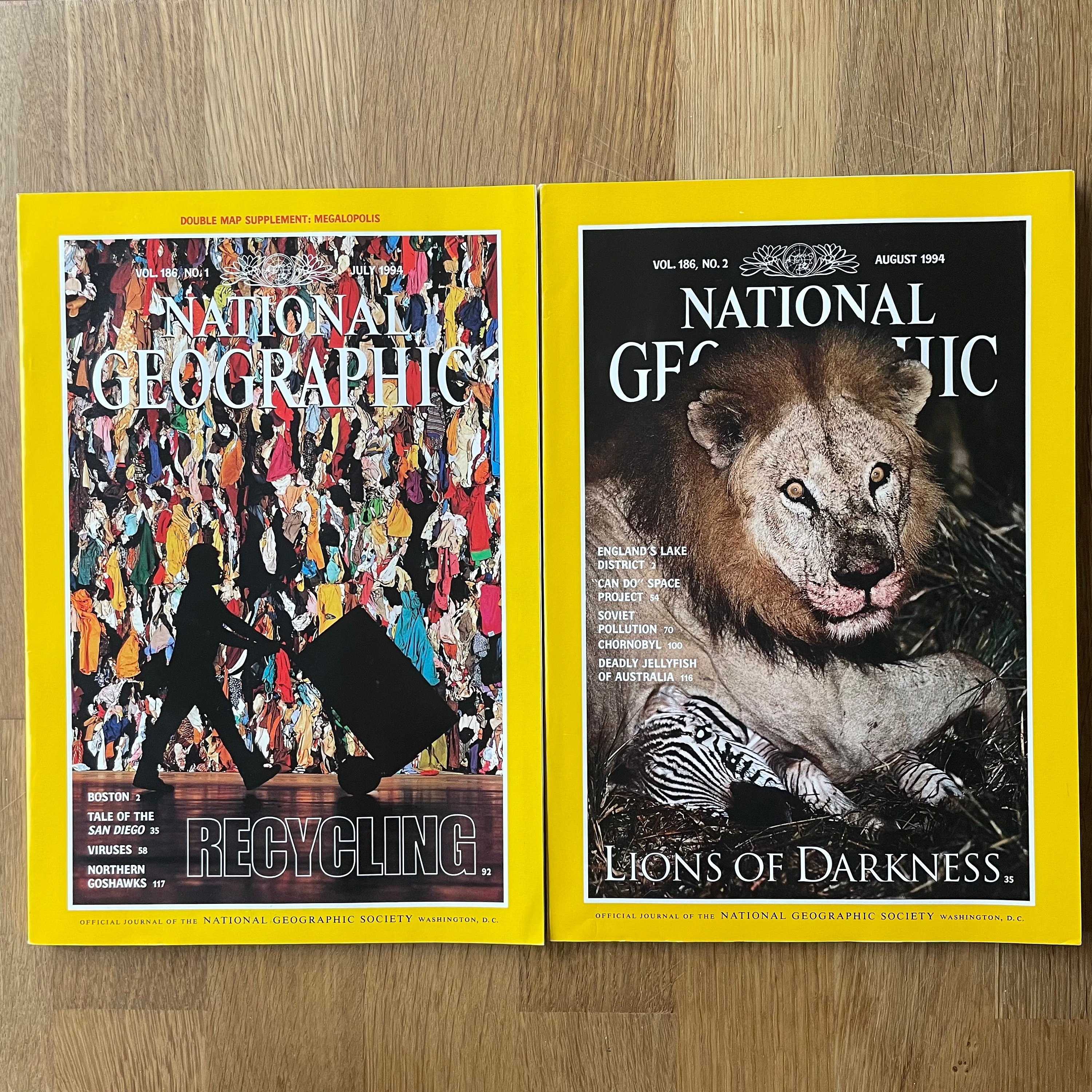 1994 National Geographic, Pick Your Magazine - Etsy