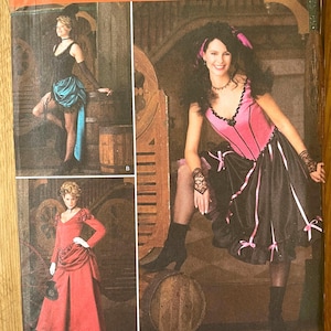 Simplicity 2851 Misses Wild West saloonjurk naaipatroon maat 6-20 ongesneden