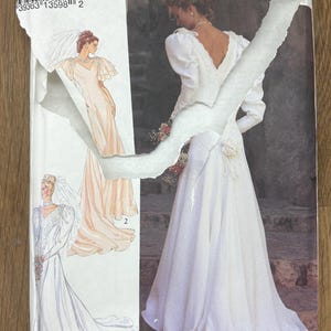 Stijl 2258, maat (6-16), trouwjurk juffrouw, ongesneden naaipatroon 1992