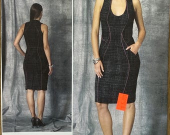 Vogue 1469 by Julia Alarcon, Size (4-12 & 12-20), Misses' Dress, Uncut sewing pattern