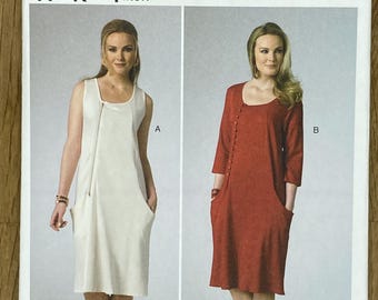 Butterick 6213, Size (8-16) Misses' Jumper And Dress, 2015 Uncut sewing pattern