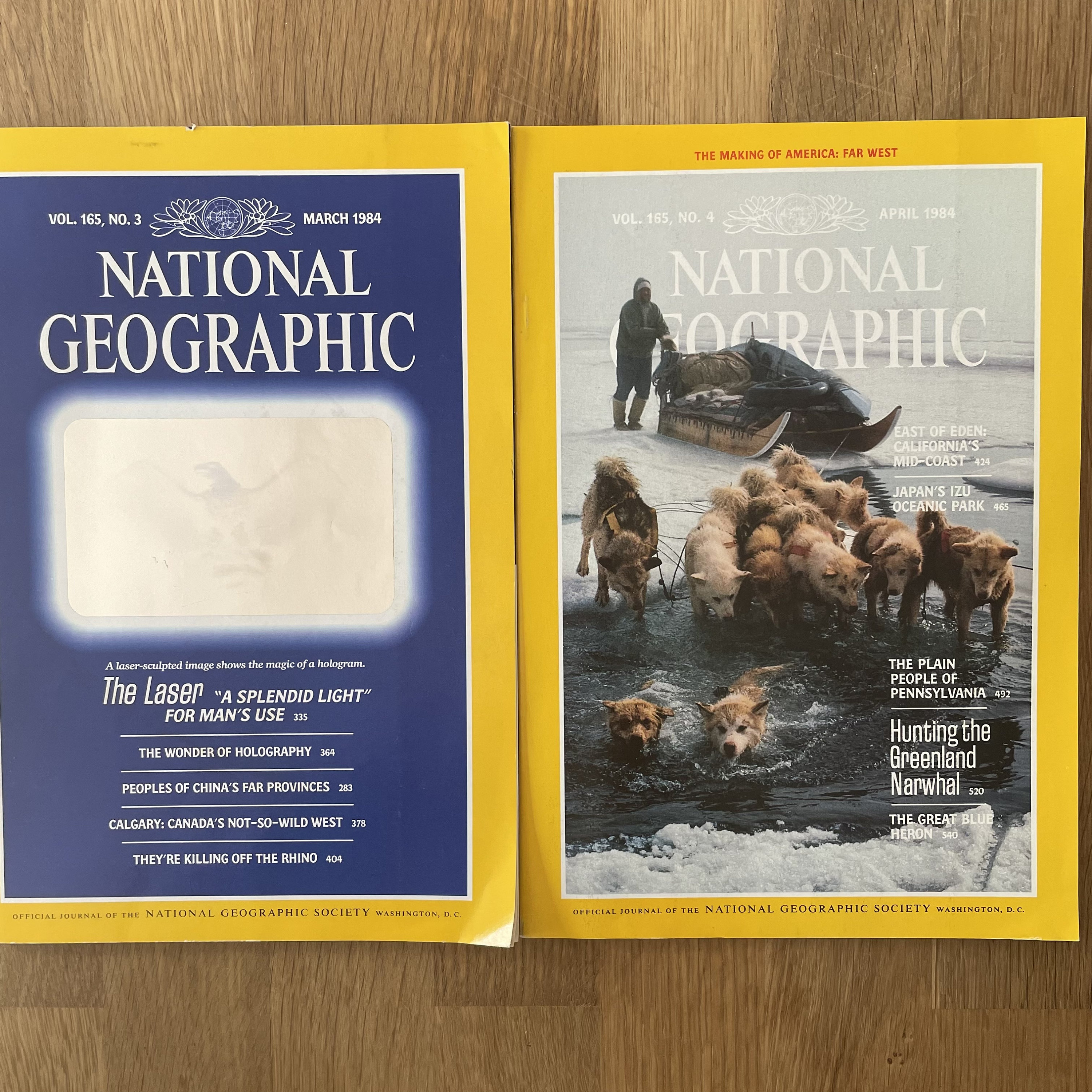 1984 National Geographic, Pick Your Magazine - Etsy
