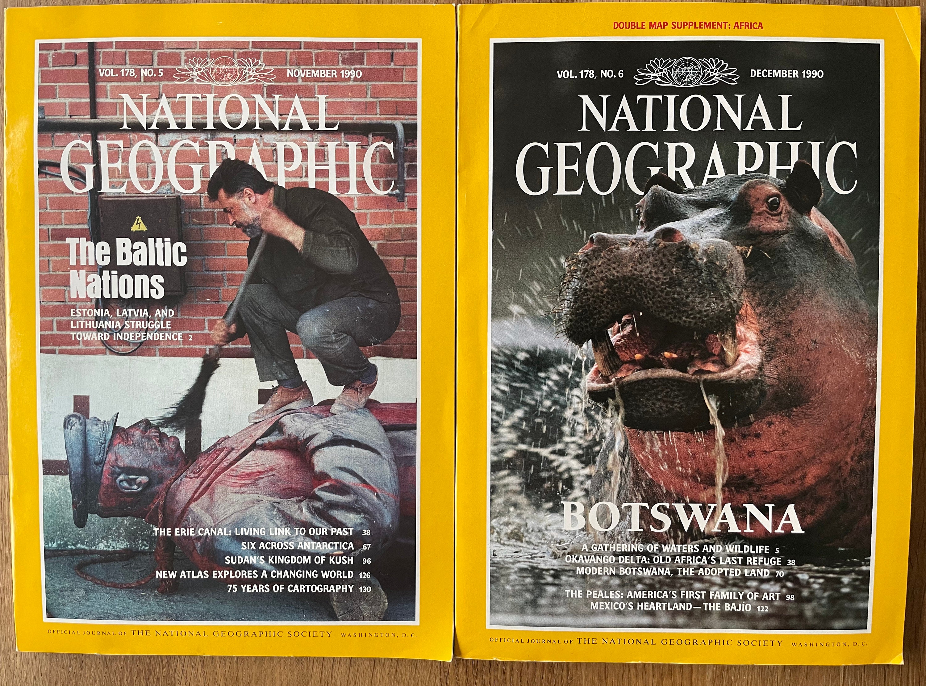 1990 National Geographic, Pick Your Magazine - Etsy