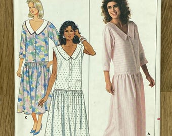 Butterick 4813 by Eileen West, Size (6-8-10), Misses' Dress, 1987 Uncut sewing pattern