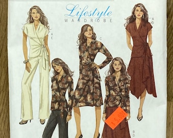Butterick 5101, Size (4-14), Misses' Top, Dress, Skirt And Pants, Uncut sewing pattern