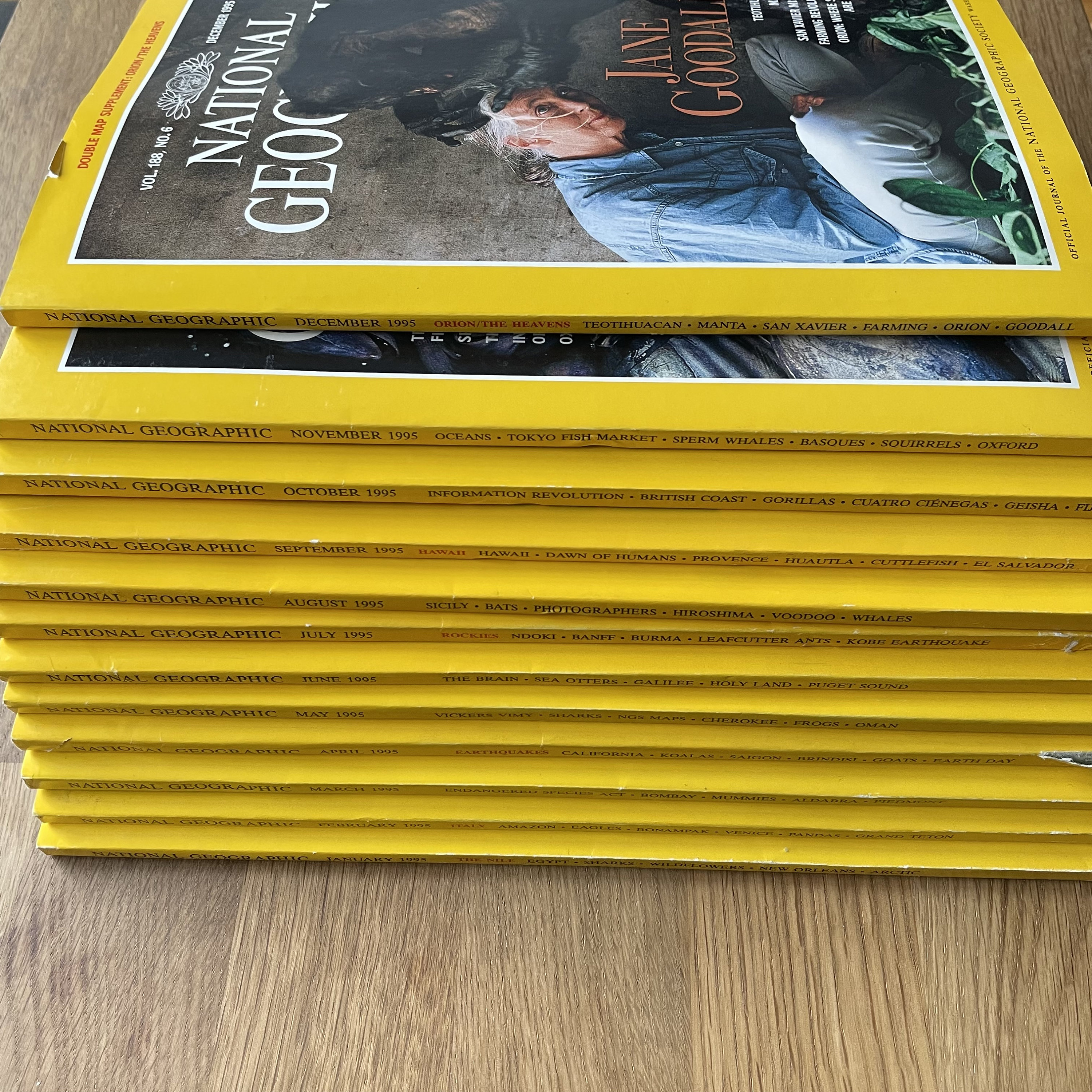 1995 National Geographic, Pick Your Magazine - Etsy