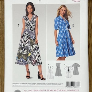 Burda 6497, Women’s size (8-10-12-14-16-18-20), Fitted Dress, UNCUT sewing pattern