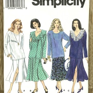 Simplicity 8601, Size (6-16), Misses' Skirt And Top, 1993 Uncut sewing pattern