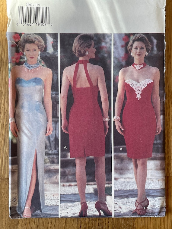 Butterick 3403, Size (14-16-18), Cocktail Dress, Women's Uncut 1994 Sewing  Pattern - Etsy Canada