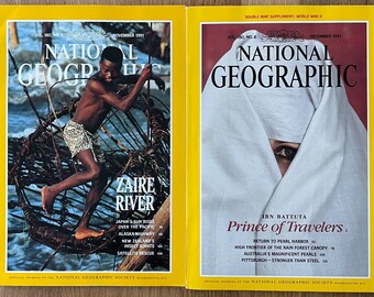1991 National Geographic, Pick Your Magazine - Etsy