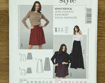 Burda 6980, Women’s size (8-10-12-14-16-18-20), Pantskirt Semi-fitted , UNCUT  sewing pattern