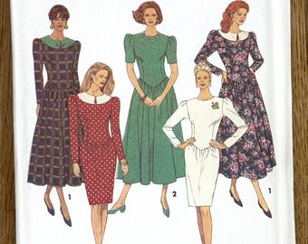 Vintage 1990's Simplicity Pattern 8537, Misses'/misses' Petite
