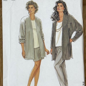 Patrón de costura sin cortes Simplicity 7406, tallas de mujer (8-10-12-14-16-18-20), para mujer, 1991