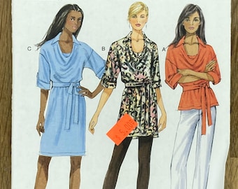 Butterick 5923, Size (4-14 & 16-26), Misses' Top, Tunic, Dress And Belt, Uncut sewing pattern