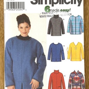 Simplicity 9814 Misses Tops Sewing Pattern Plus Size 18-24 Uncut 2000s style