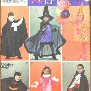 Simplicity 3595 kinderkostuum naaipatroon maat 3-8 ongesneden 2007 Halloween