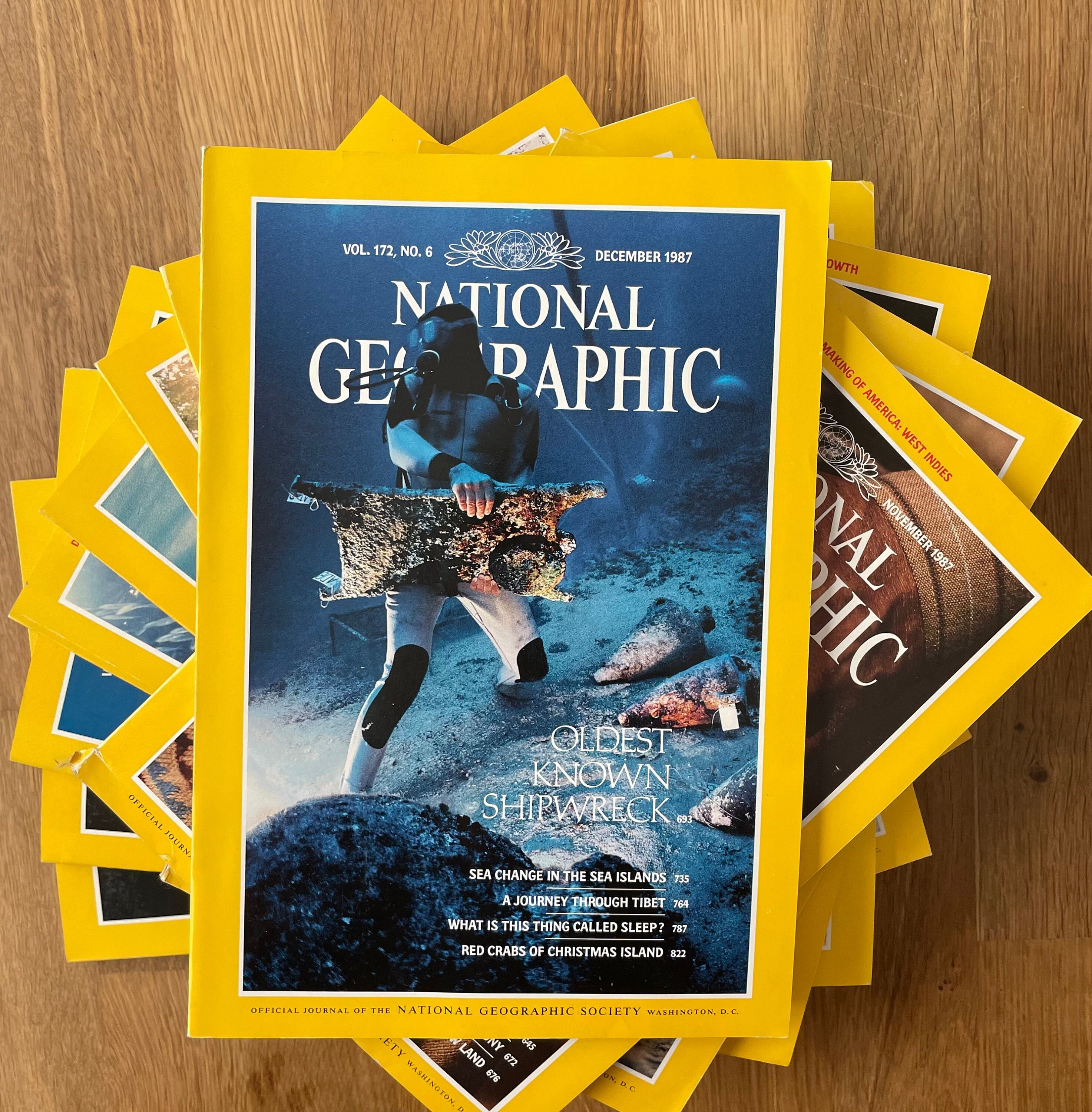 National Geographic Magazine英語版 1987 National Geographic, Pick Your Magazine - Etsy