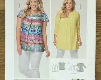 Burda 6550, Women’s size (20-34),  Blouse Semi-Fitted , UNCUT sewing pattern