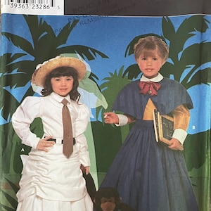 Patrón de costura Simplicity 8903, talla 3-8, para trajes eduardianos de niñas, sin cortar, 1999