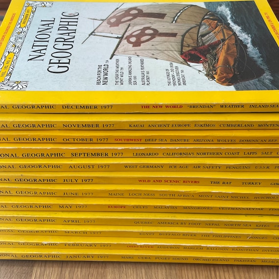 1977 National Geographic Pick Your Magazine - Etsy