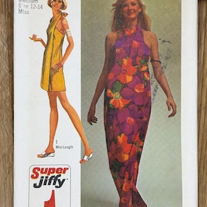 Simplicity 9415, taglia da donna (12-14), copricostume Super Jiffy da donna, modello da cucito non tagliato del 1971