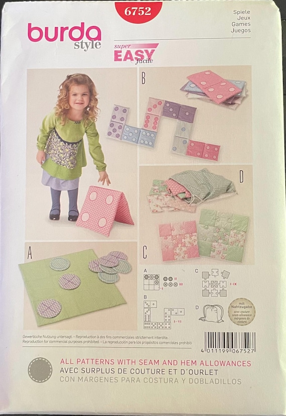 Cucito Creativo Cartamodelli Borse Burda Burda 6742, Giochi Per