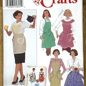 Simplicity 5961, Misses Apron - 1 Yard - Made from 1 major pattern piece , 2002 Uncut sewing pattern