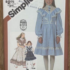 Simplicity 5437 Gunne Sax, Size (12), Child&#39;s And Girls&#39; Dress , 1981 Uncut sewing pattern