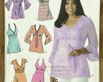 Simplicity 4277, Size (10-18), Misses' Tunics, 2006 Uncut sewing pattern