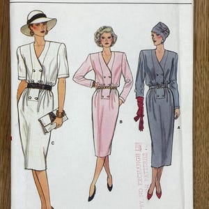 Vogue 9700, women&#39;s size (8-10-12), Misses&#39; Dress, Uncut 1986 sewing pattern