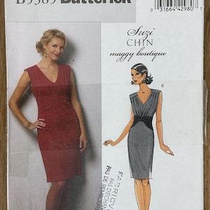 Butterick 5385 Luzi Chin, women&#39;s size (6-8-10-12), Misses&#39; Dress, Uncut sewing pattern