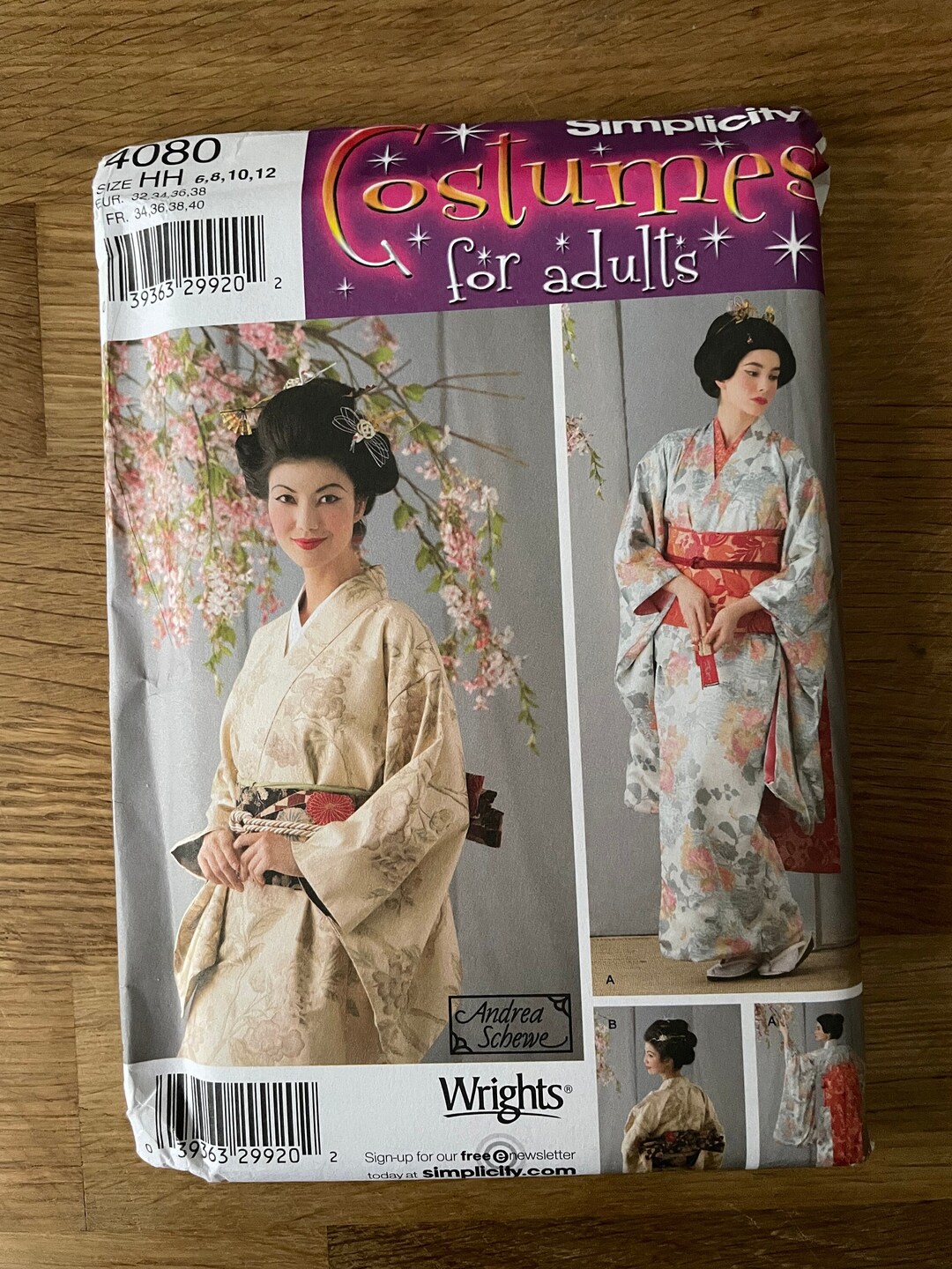 Simplicity Pattern 4080 Womens Size 681012 Kimono Etsy