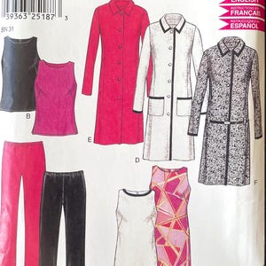 New Look 6113, Size (10-22), casual wardrobes, women's UNCUT 90's-Y2K  sewing pattern