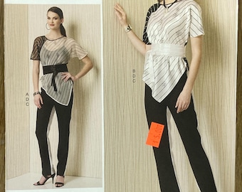 Vogue 1508, Size (4-14 & 6-26), Misses' Top, Pants And Belt, Uncut sewing pattern
