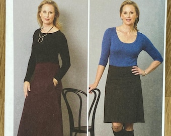 Butterick 6597, Size (4-14), Misses' Skirt, 2018 Uncut sewing pattern