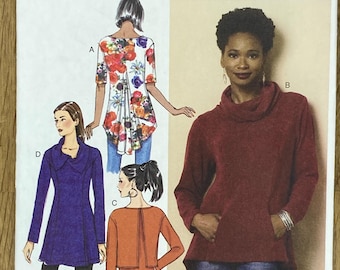 Butterick 6248, Size (8-16), Misses' Tunic, 2015 Uncut sewing pattern