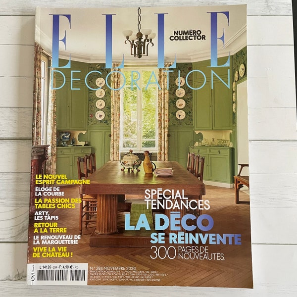 Elle decoration 284 Novembre 2020 numéro collector nouvel esprit campagne tables chic vie de château