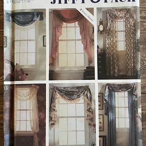 Simplicity 7204, Abbies Jiffy six (6) pack Windows decoration 1992 UNCUT sewing pattern