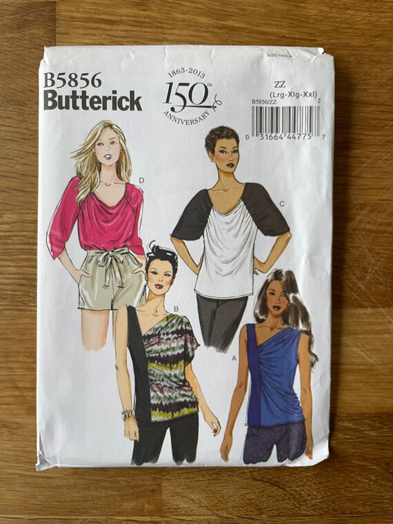 Butterick 8656, Size (16-18-20-22-24-26), Sets of Pullover Tops
