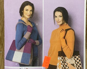 Butterick 6264, Size (OSZ), Totes And Gloves , Uncut sewing pattern
