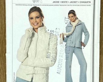 Burda 7582, Size (8-20), Semi-Fitted Jacket, UNCUT sewing pattern