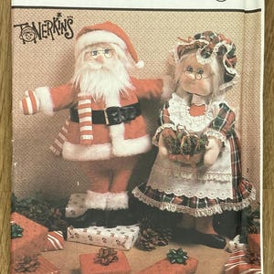 Simplicity Crafts 7067, Jultomtedockor 51 cm höga, 1985 Oklippt sömnadsmönster