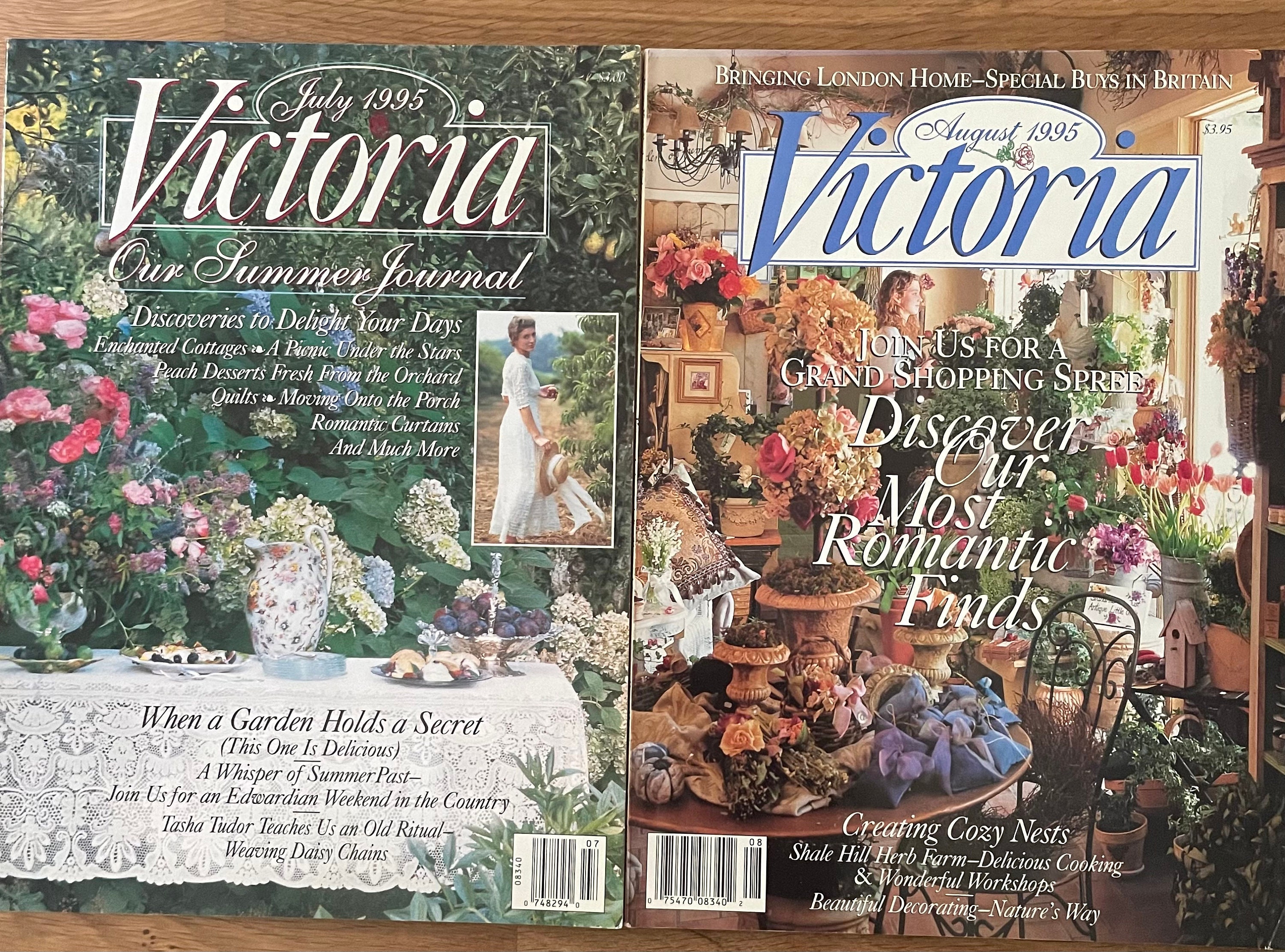 Victoria August 1995 洋雑誌 Victoria Magazine 1995 - Etsy