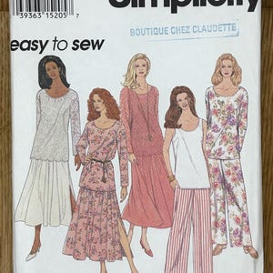 Simplicity 8920, Women&#39;s Size (6-8-10-12-14-16), Misses&#39; pants, skirt, tank top and tunic, 1994 Uncut sewing pattern