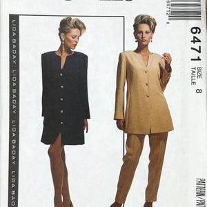 McCall’s 6471, Size (8), Misses&#39; Dress, tunic and pants, 1993 Uncut sewing pattern