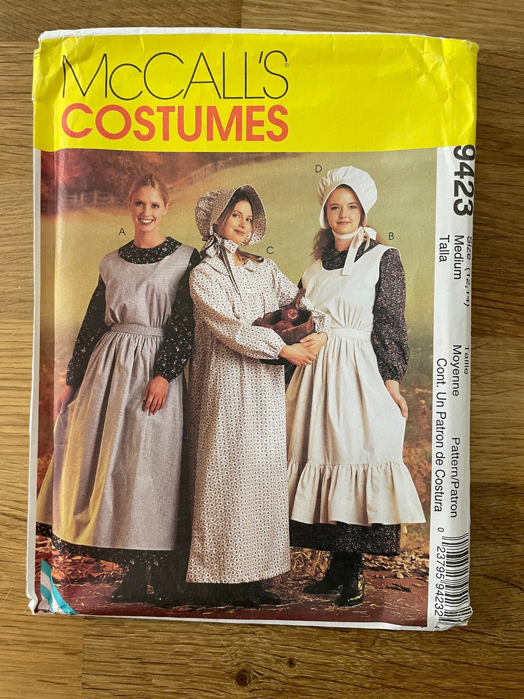 Simplicity Pattern 9423 Mccalls Costume Pattern 9423, Women’s Size Small (8-10) , (12-14), (16 ...