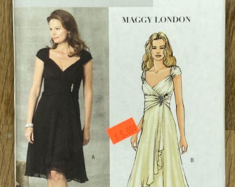 Butterick 4657 by Maggy London, Size (6-12), Misses' Dress, 2005 Uncut sewing pattern